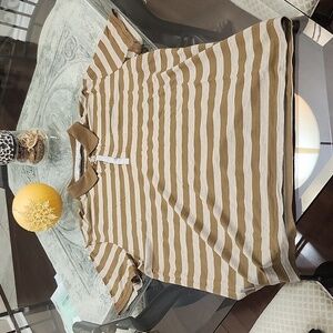 ICEBREAKER MEN'S  QUATRRO STRIPPED MERINO POLO SHIRT NWOT LARGE